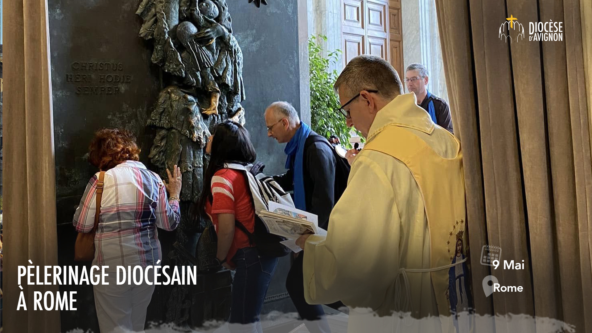 Porte sainte lors du pèlerinage dicoésain